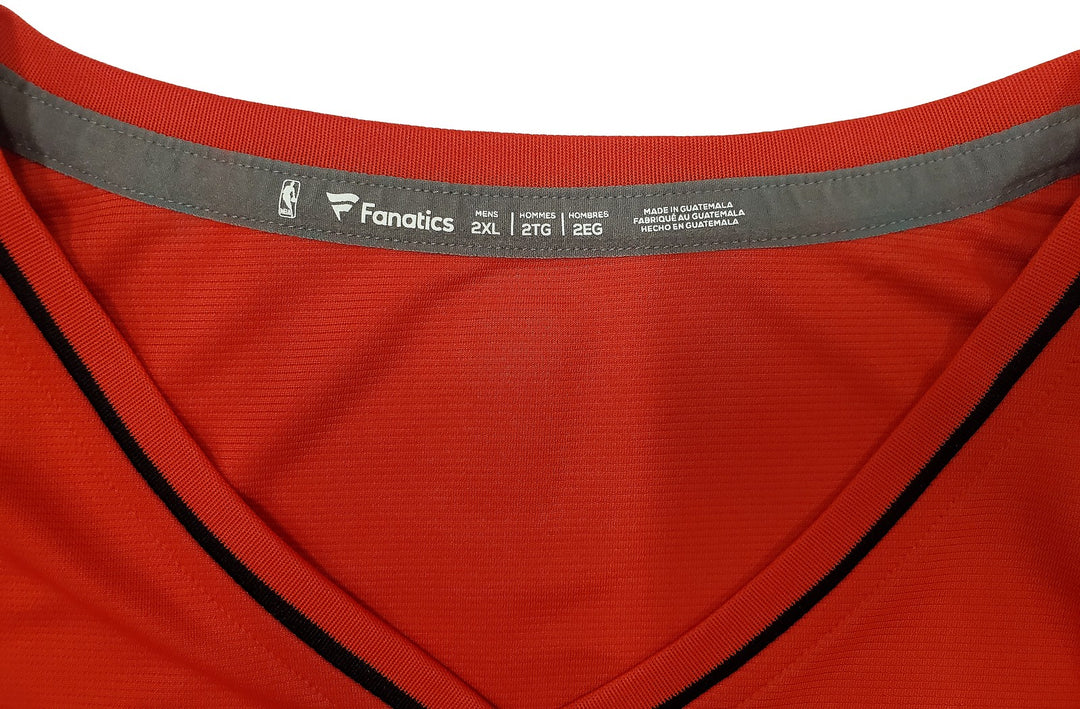 Trail Blazers Damian Lillard Signed Red Fanatics Jersey Size XXL Beckett