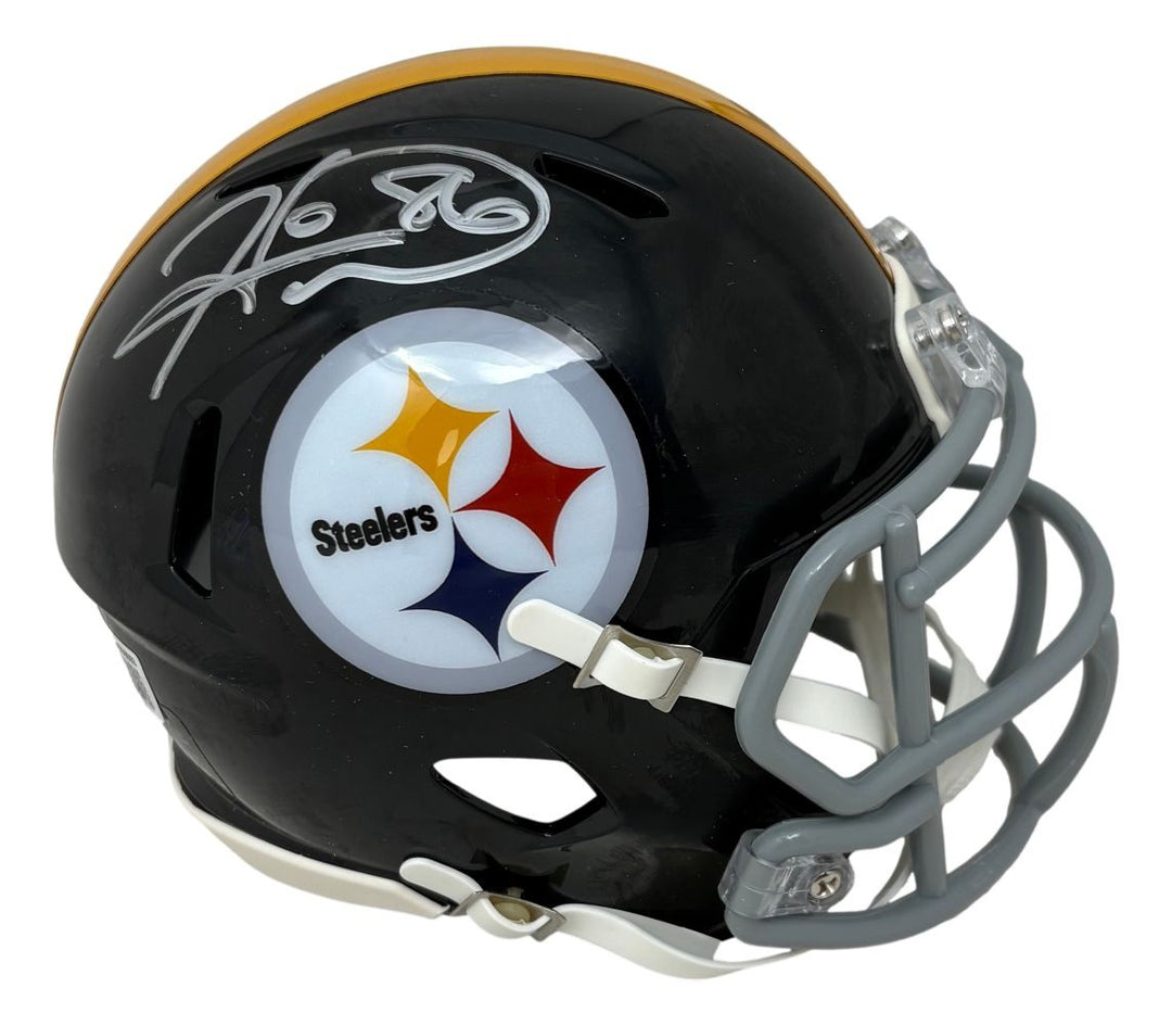 Hines Ward Signed Pittsburgh Steelers T/B Mini Speed Replica Helmet BAS