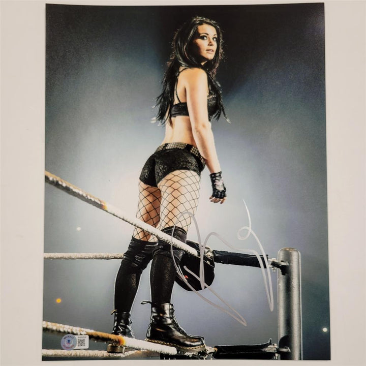 Paige Saraya signed 11x14 Photo #3 WWE Wrestling autograph (A) Beckett BAS Holo