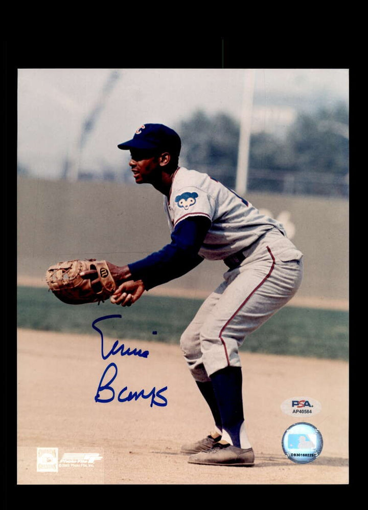 Ernie Banks PSA DNA Coa Signed 8x10 Photo Autograph Cubs