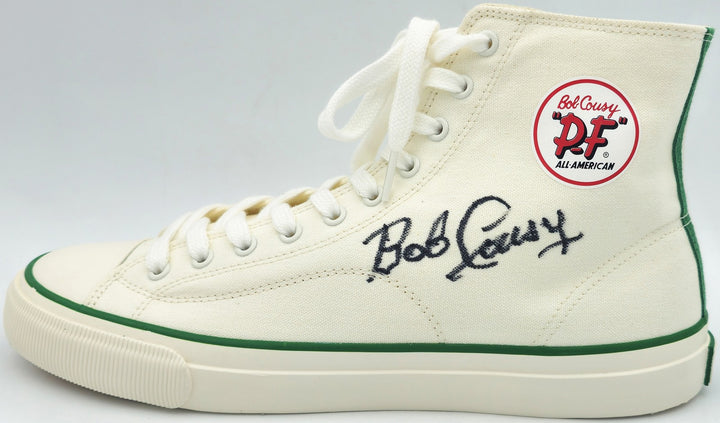 Bob Cousy Auto White PF Flyers All-American HI Cousy Shoes Celtics Sz 12 Beckett