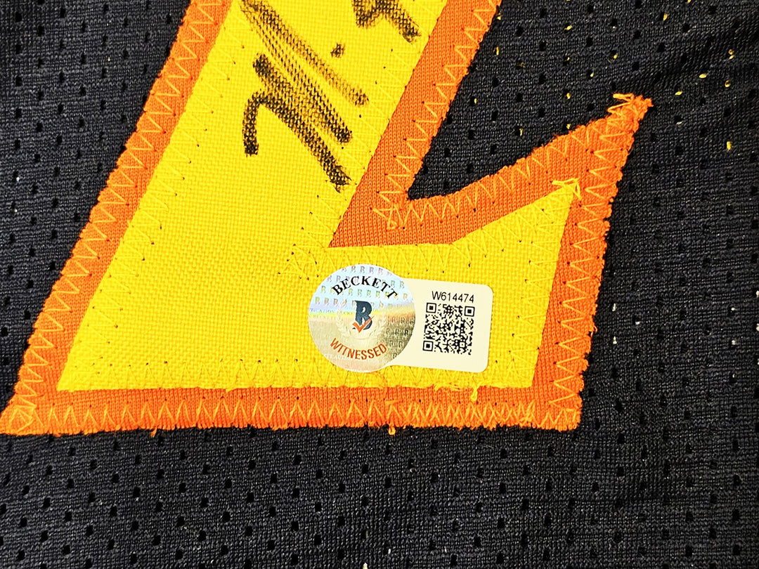 Warriors Chris Mullin, Tim Hardaway Mitch Richmond Auto Blue Jersey Run TMC BAS