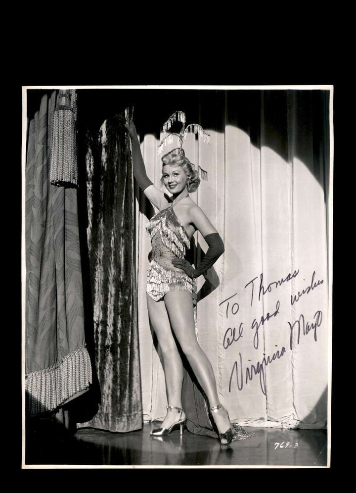 Virginia Mayo JSA Loa Signed 8x10 Photo Autograph