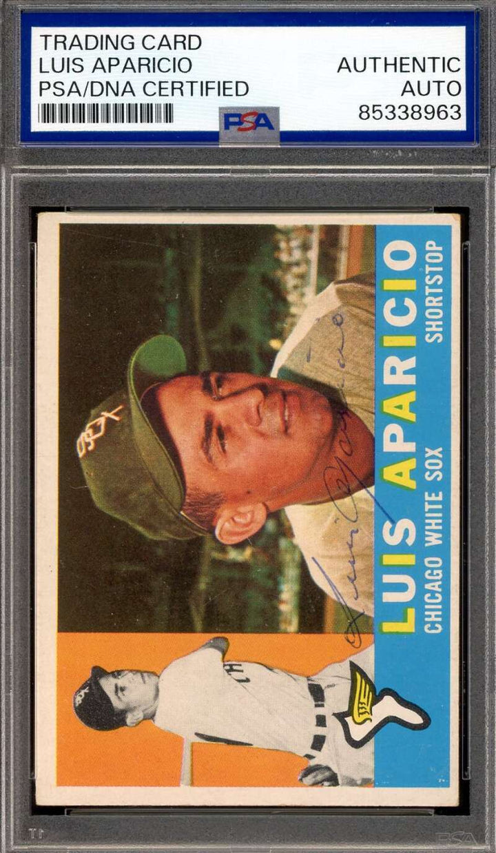 Luis Aparicio PSA DNA Vintage Signed 1960 Topps Autograph