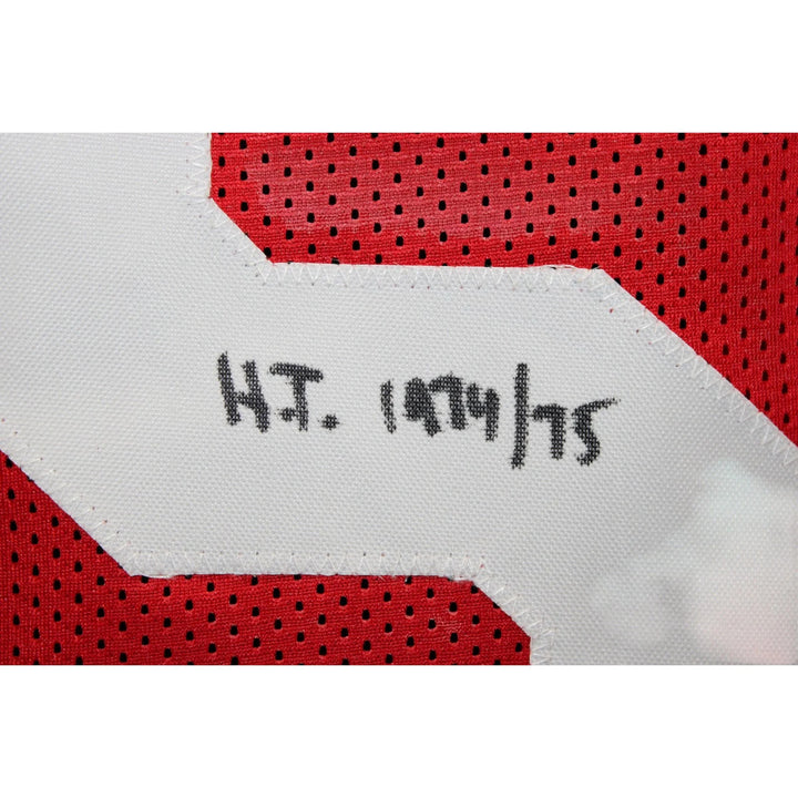 Archie Griffin Autographed College Style XL Jersey Red 74/75 HT BAS W 58512