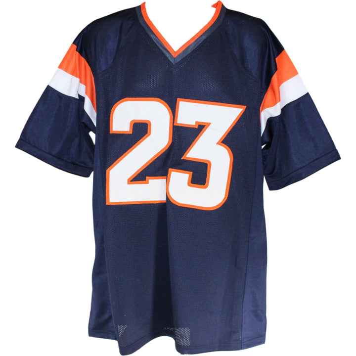 Jahdae Barron Autographed Pro Style Size XL Blue Jersey Beckett Witness 54013