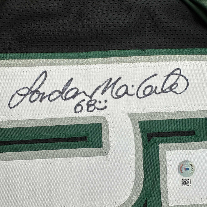 Autographed/Signed Jordan Mailata Philadelphia Black Jersey Beckett BAS COA