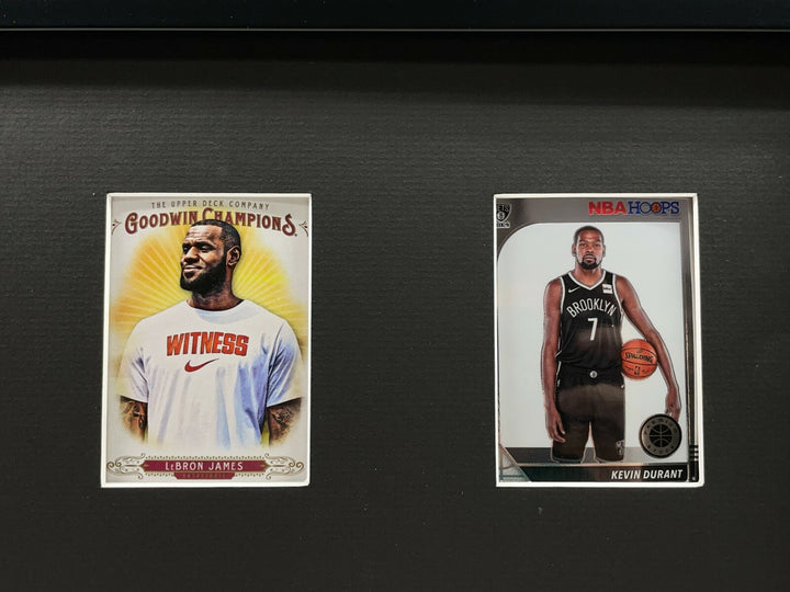 NBA Stars Framed 10 Basketball Card Collage Lot LeBron Luka Giannis Durant Curry