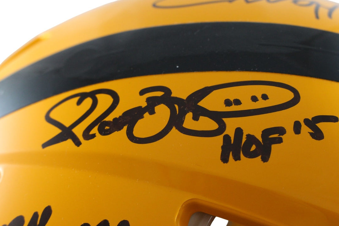 Pittsburgh Steelers Autographed HOF Pro Helmet Franco Bradshaw +12 Beckett 54604
