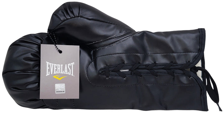 Floyd Mayweather Jr. Auto Black Everlast Glove Right Hand In Silver Beckett Wit
