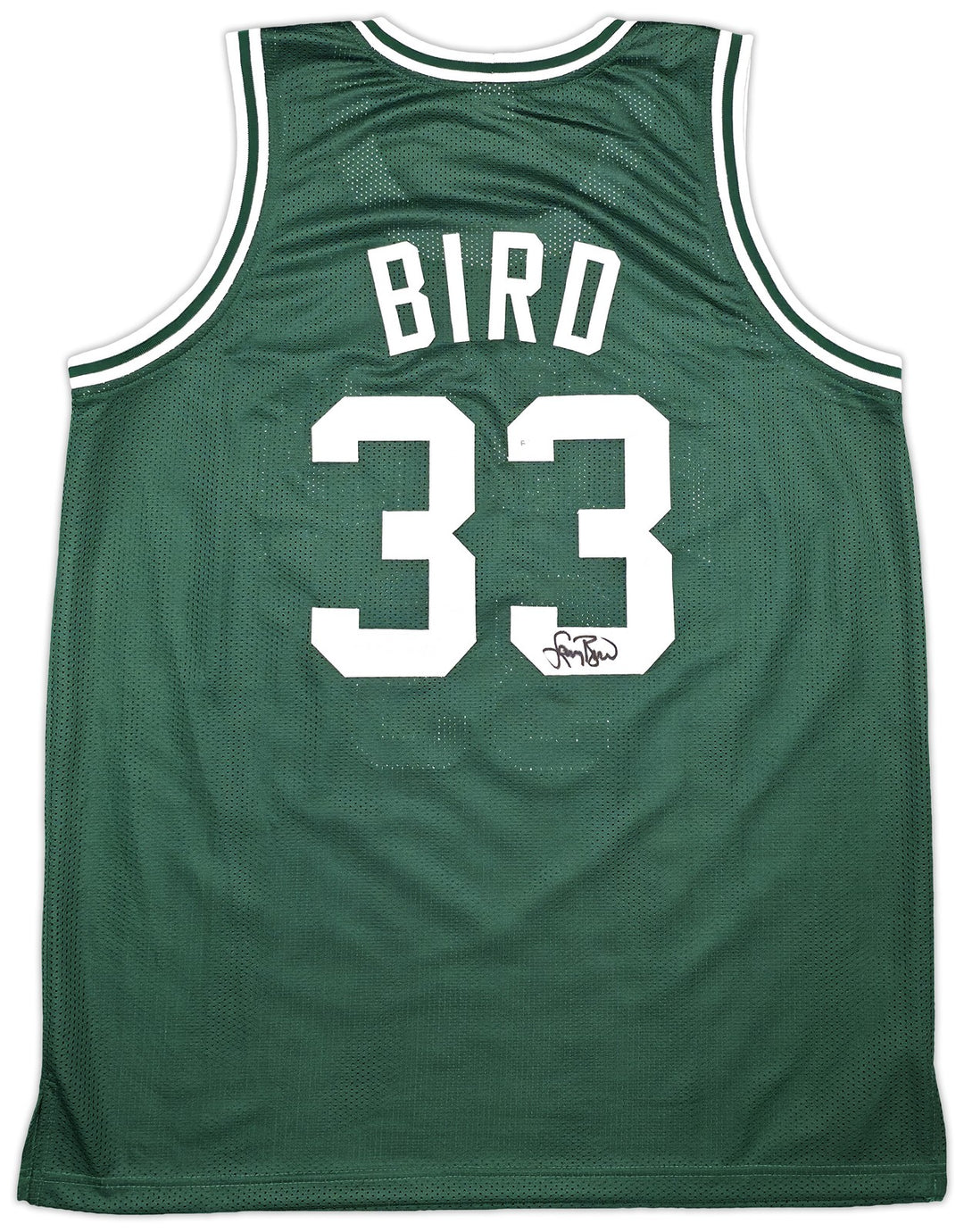 Boston Celtics Larry Bird Autographed Green Jersey PSA/DNA ITP