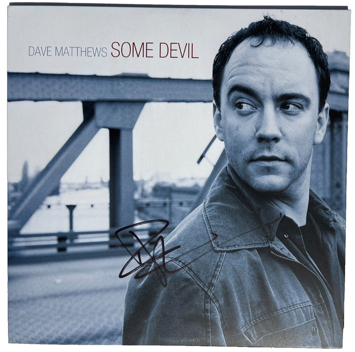 DAVE MATTHEWS SIGNED AUTOGRAPHED SOME DEVIL VINYL ALBUM LP DMB BAND JSA LOA