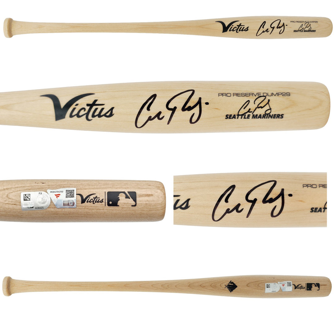 Cal Raleigh Auto Blonde Victus Player Model Torpedo Mini Baseball Bat Fanatics
