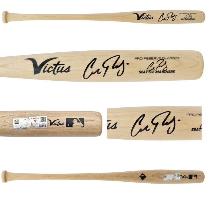 Cal Raleigh Auto Blonde Victus Player Model Torpedo Mini Baseball Bat Fanatics