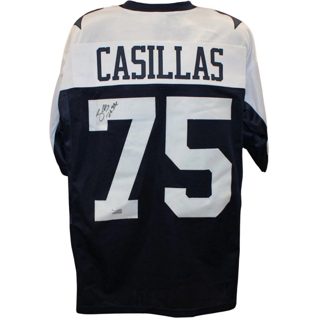 Tony Casillas Autograped/Signed Pro Style Jersey Blue size XL 2x SBC TRI 58750