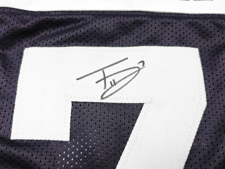 Dallas Cowboys Trevon Diggs Autographed Signed Blue & White Jersey Beckett