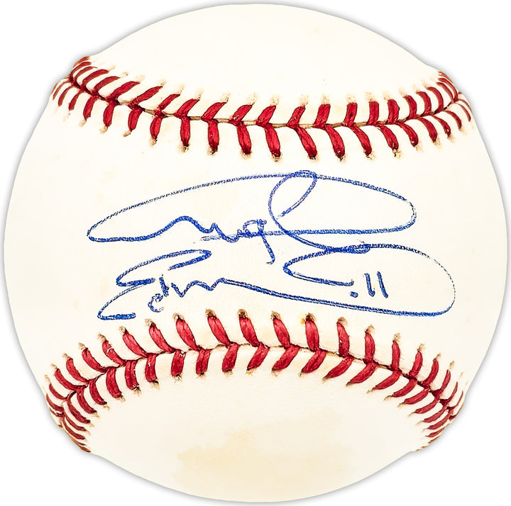 Angel Echevarria Signed NL Baseball Rockies, Cubs Beckett #BM25823