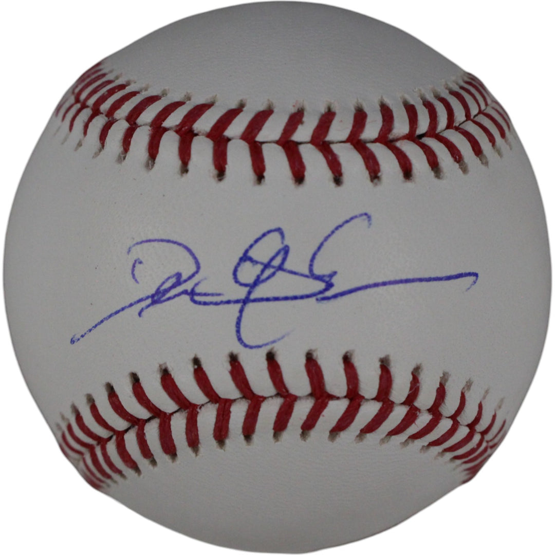 Deion Sanders Autographed/Signed Atlanta Braves OML Baseball Beckett WIT 53346