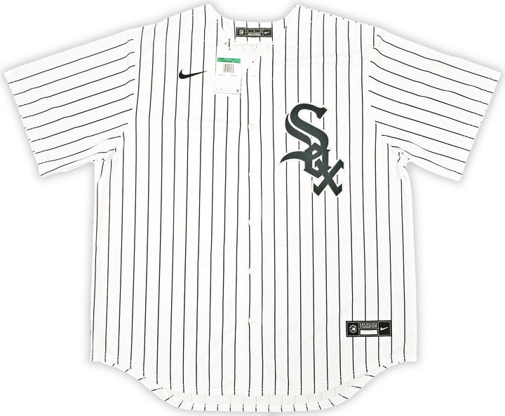 White Sox Bo Jackson Signed White Pinstripe Nike Jersey Size XL Beckett Wit