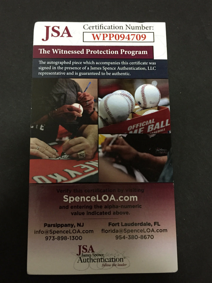 Frank Robinson signed Official MLB Baseball Mint HOF 82 Autograph JSA COA