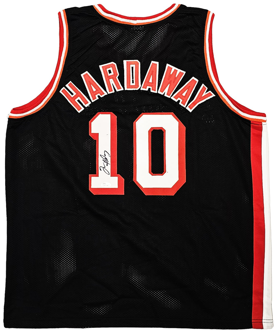 Miami Heat Tim Hardaway Autographed Signed Black Jersey JSA