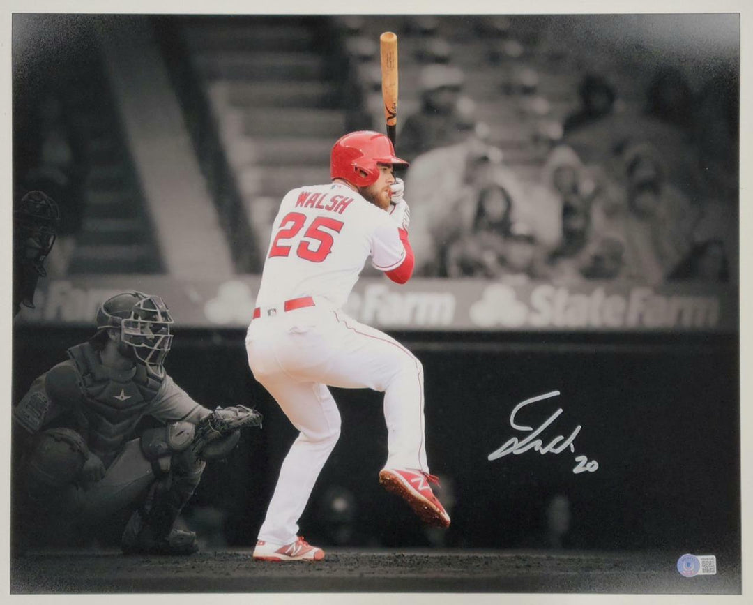 Jared Walsh signed Angels 16x20 Photo #1 autograph ~ BAS Beckett Witness coa