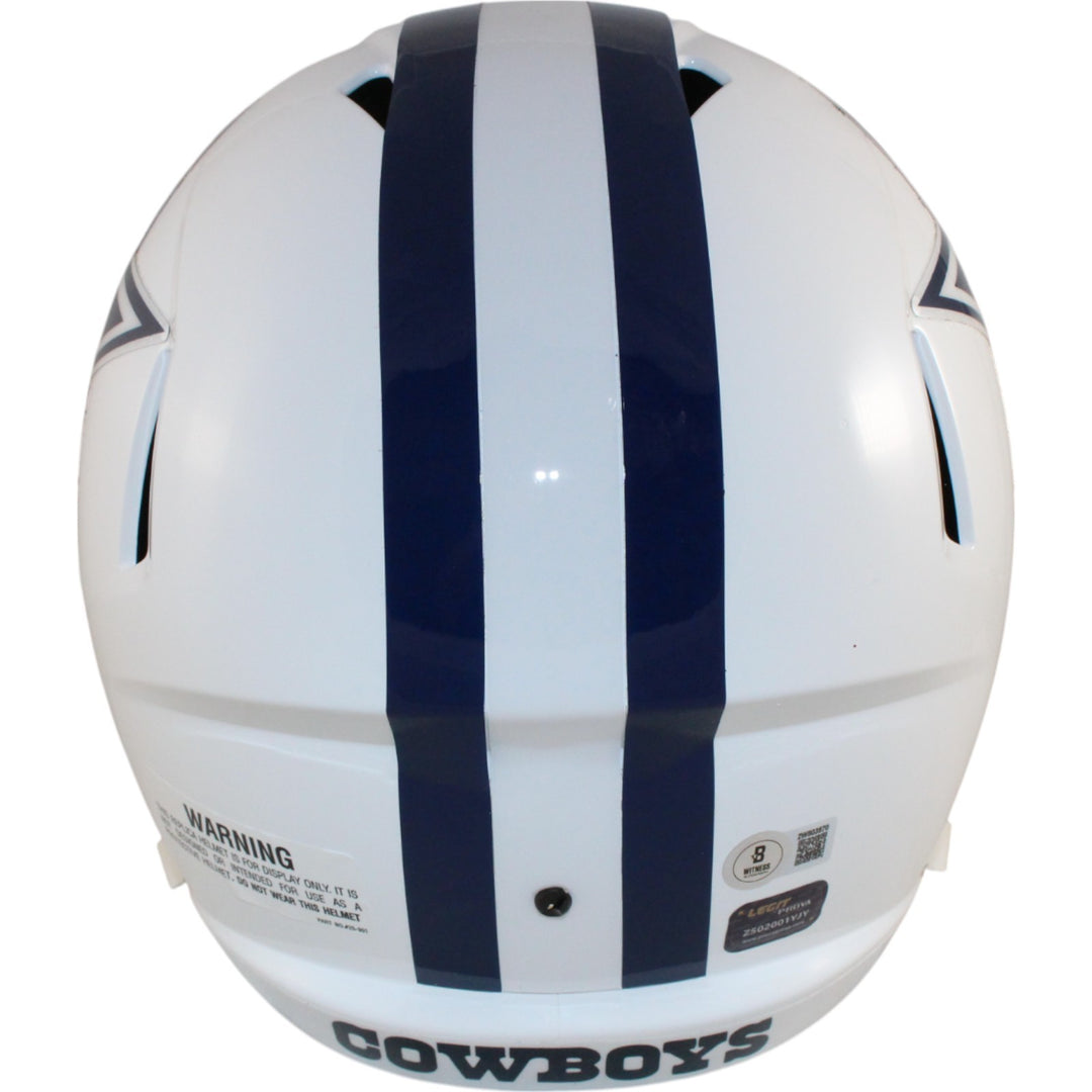 Emmitt Smith Autographed Dallas Cowboys F/S Helmet 22 Alt Beckett Witness 51028