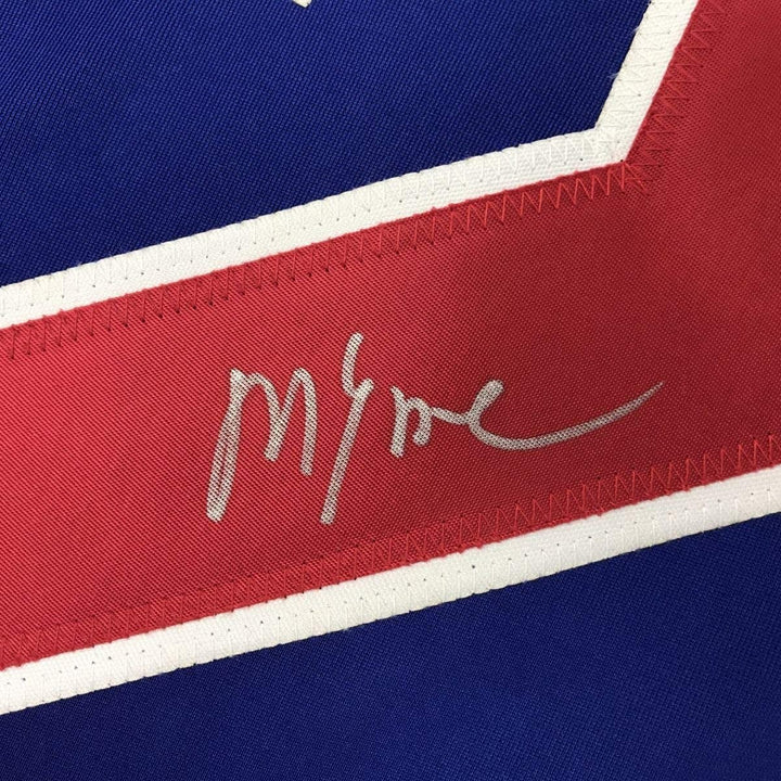 Signed Mike Eruzione Blue Team Miracle On Ice 1980 Jersey JSA COA