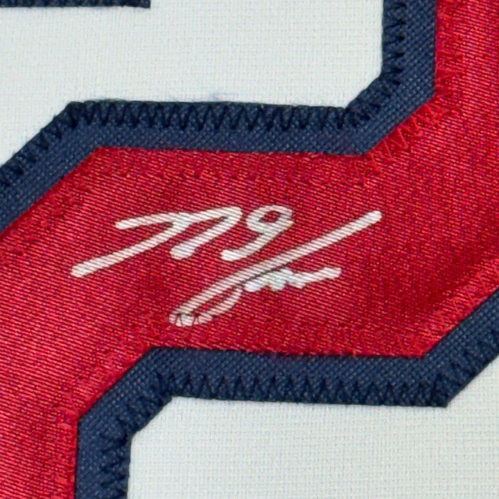 Framed Signed Nolan Arenado 35x39 St. Louis White Jersey JSA COA
