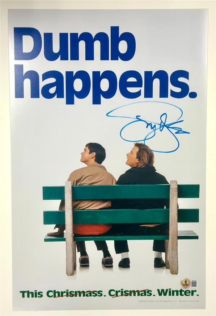 Jeff Daniels signed Dumb and Dumber 11x17 Photo Poster autograph ~ Beckett BAS