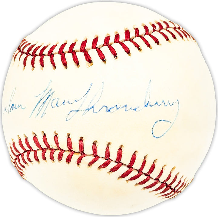 Marvelous Marv Throneberry Signed Official AL Baseball Yankees, Mets Beckett QR