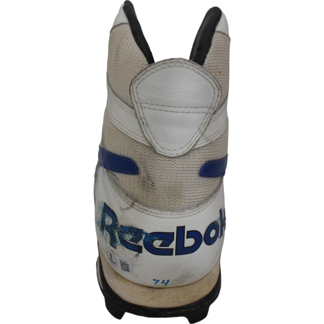 Bill Schultz Signed Game Used Reebok Sz 15 Cleat Left Foot Beckett 44721