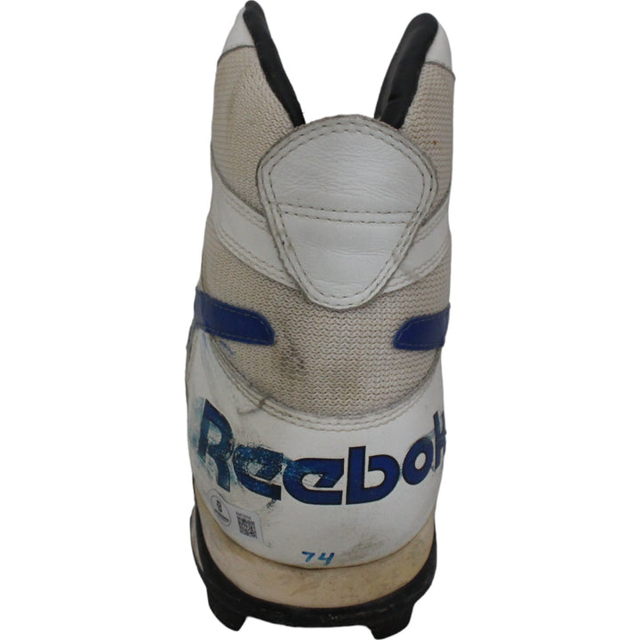 Bill Schultz Signed Game Used Reebok Sz 15 Cleat Left Foot Beckett 44721