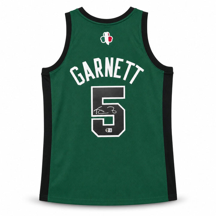 Celtics Kevin Garnett Signed Green Mitchell & Ness Jersey Size XXL BAS Witness