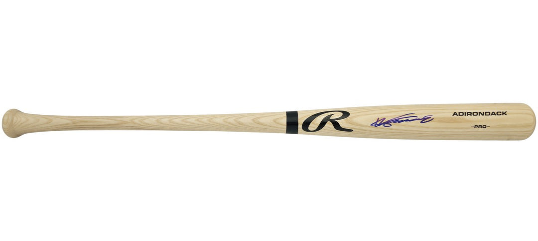 Vladimir Guerrero Sr. Signed Blonde Rawlings Adirondack Pro Baseball Bat Angels