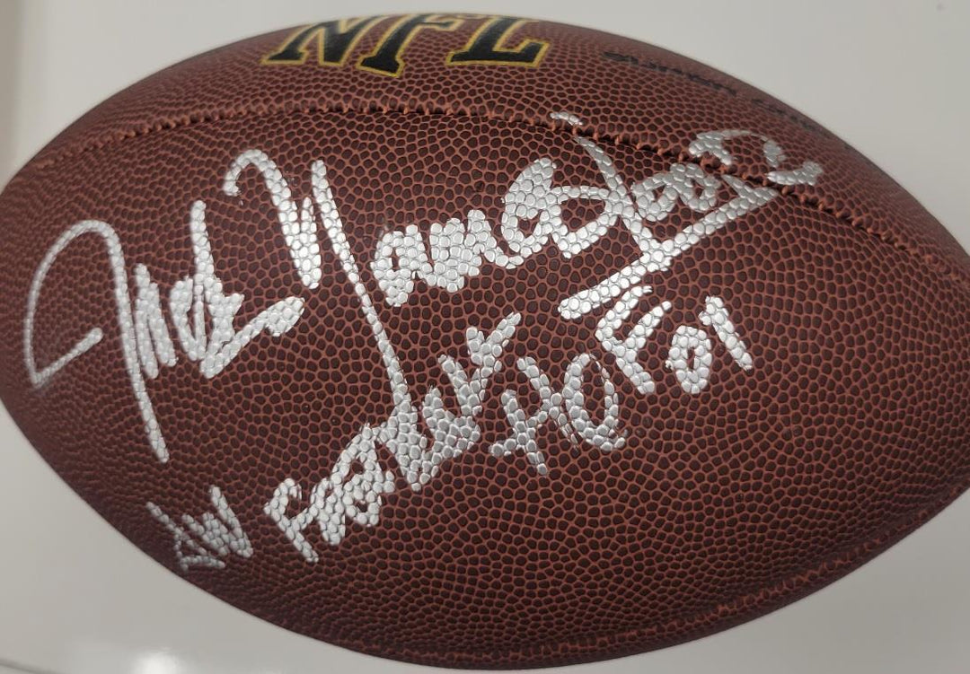 Jack Youngblood signed "Football HOF 01" Wilson Football Rams ~ Beckett BAS