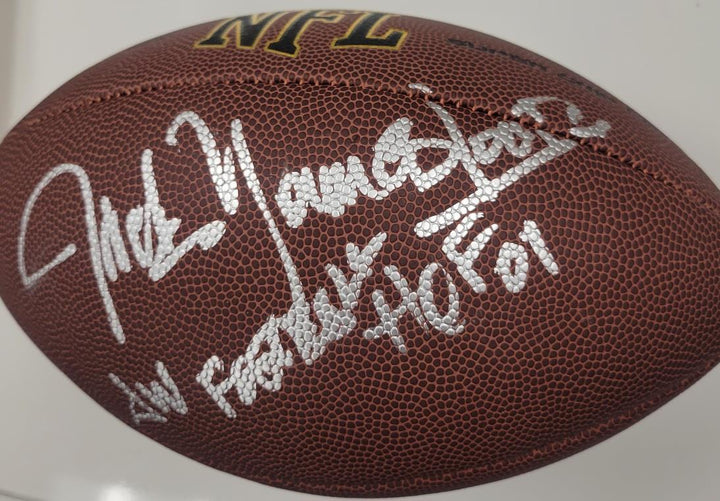 Jack Youngblood signed "Football HOF 01" Wilson Football Rams ~ Beckett BAS