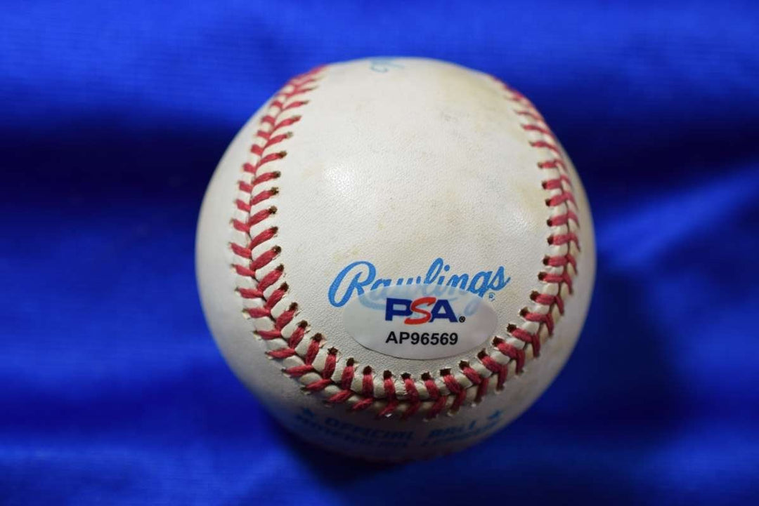 Frank White PSA DNA Autograph American League OAL Signed Baseball KC Royals