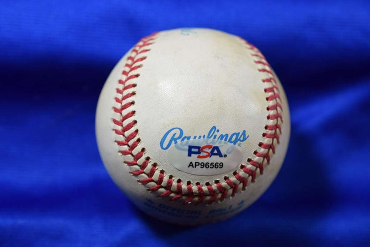 Frank White PSA DNA Autograph American League OAL Signed Baseball KC Royals