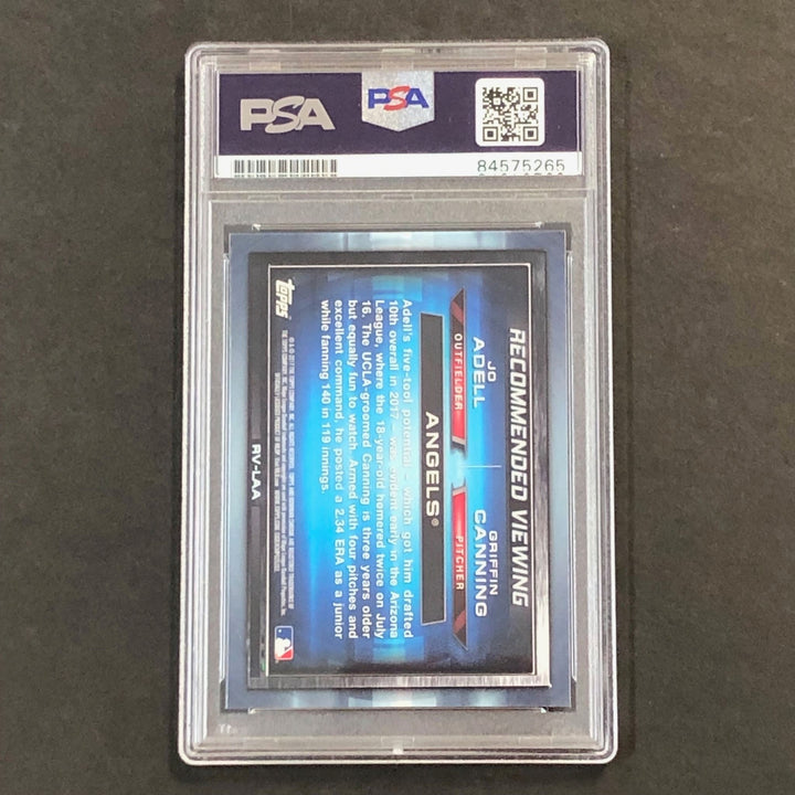 2017 Bowman Chrome #RV-LAA Jo Adell Signed Card PSA Slabbed Auto Angels