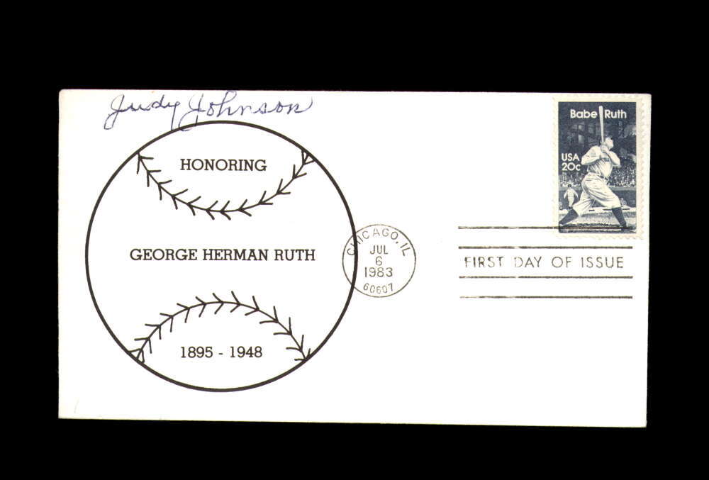 Judy Johnson PSA DNA Signed FDC 1983 First Day Cover Cache Babe Ruth Autograph
