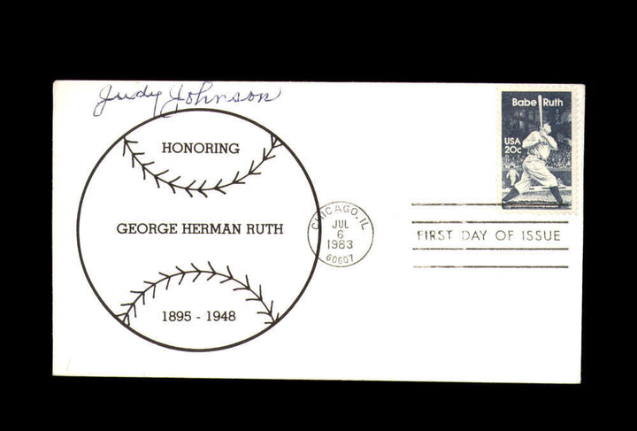 Judy Johnson PSA DNA Signed FDC 1983 First Day Cover Cache Babe Ruth Autograph