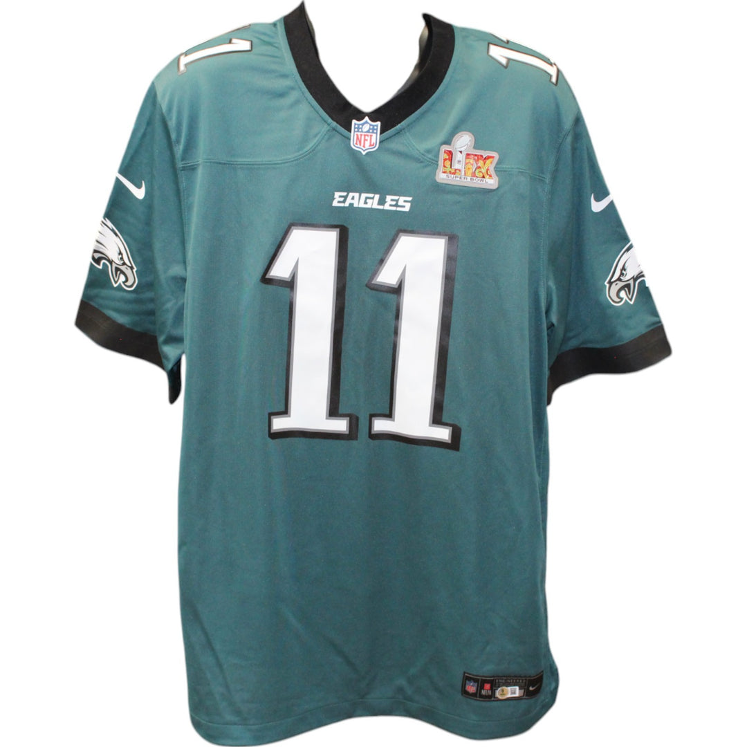 AJ Brown Autographed Philadelphia Eagles Super Bowl LIX XL Jersey Beckett 49788