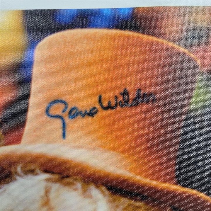 Gene Wilder signed Willy Wonka 16x20 Canvas Photo Autograph (B) ~ PSA/DNA COA