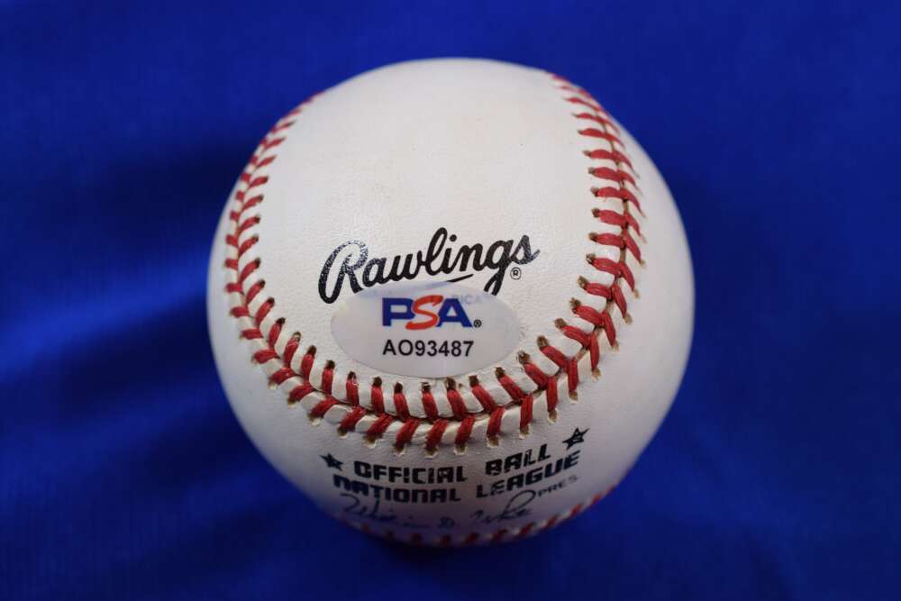Marv Throneberry PSA DNA Autograph National League Signed Baseball