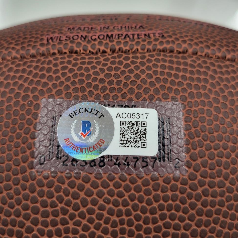 Darren Waller signed Wilson NFL Football NY Giants autograph (B) Beckett BAS