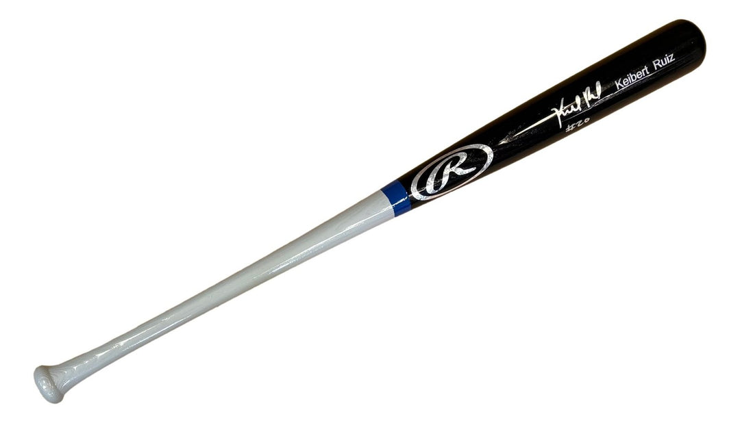 Keibert Ruiz Washington Nationals Signed Rawlings Baseball Bat 2 BAS