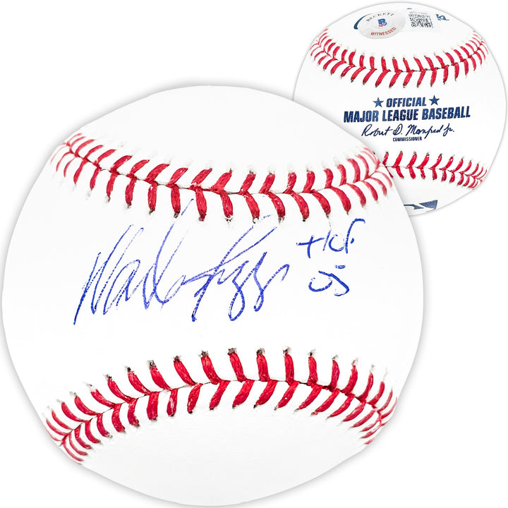 Wade Boggs Signed MLB Baseball Boston Red Sox "HOF 05" Beckett Witness