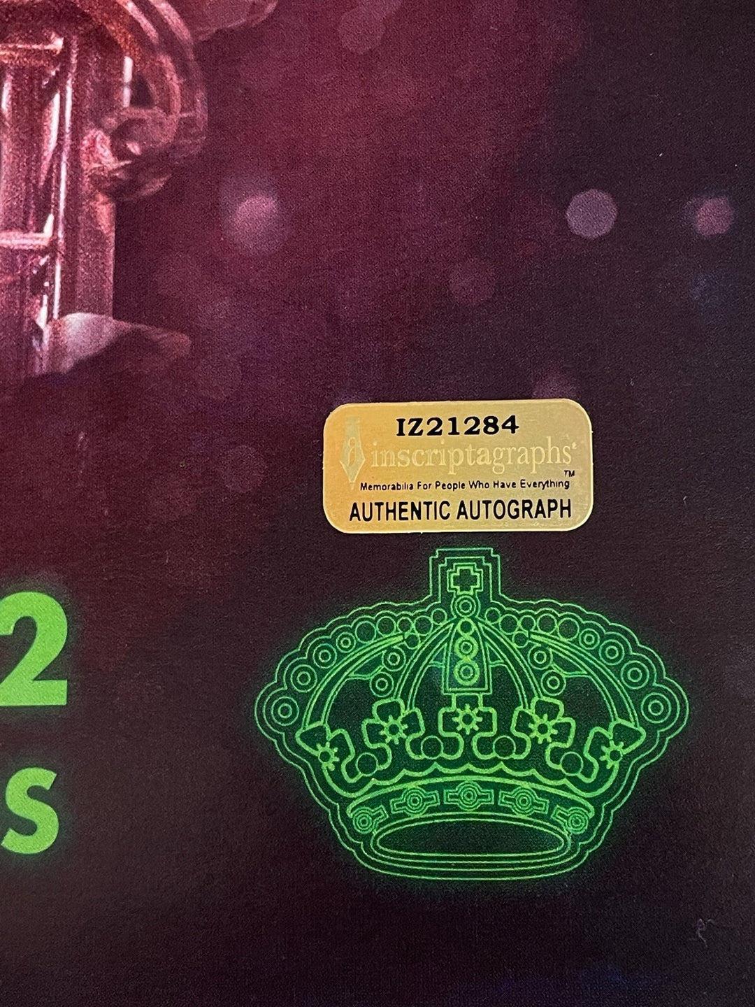 Reilly Smith Vegas Golden Knights 1/7/23 Glow Autographed 11x17 Poster Photo