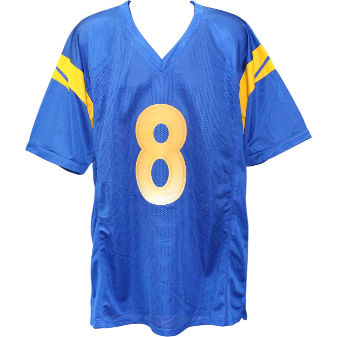 Jared Verse Autographed/Signed Pro Style Blue XL Jersey DROY Beckett W 51841